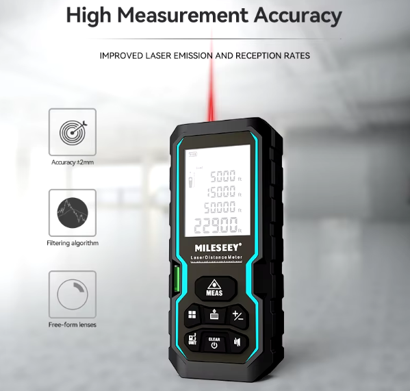 MILESEEY S6 Laser Tape Measure